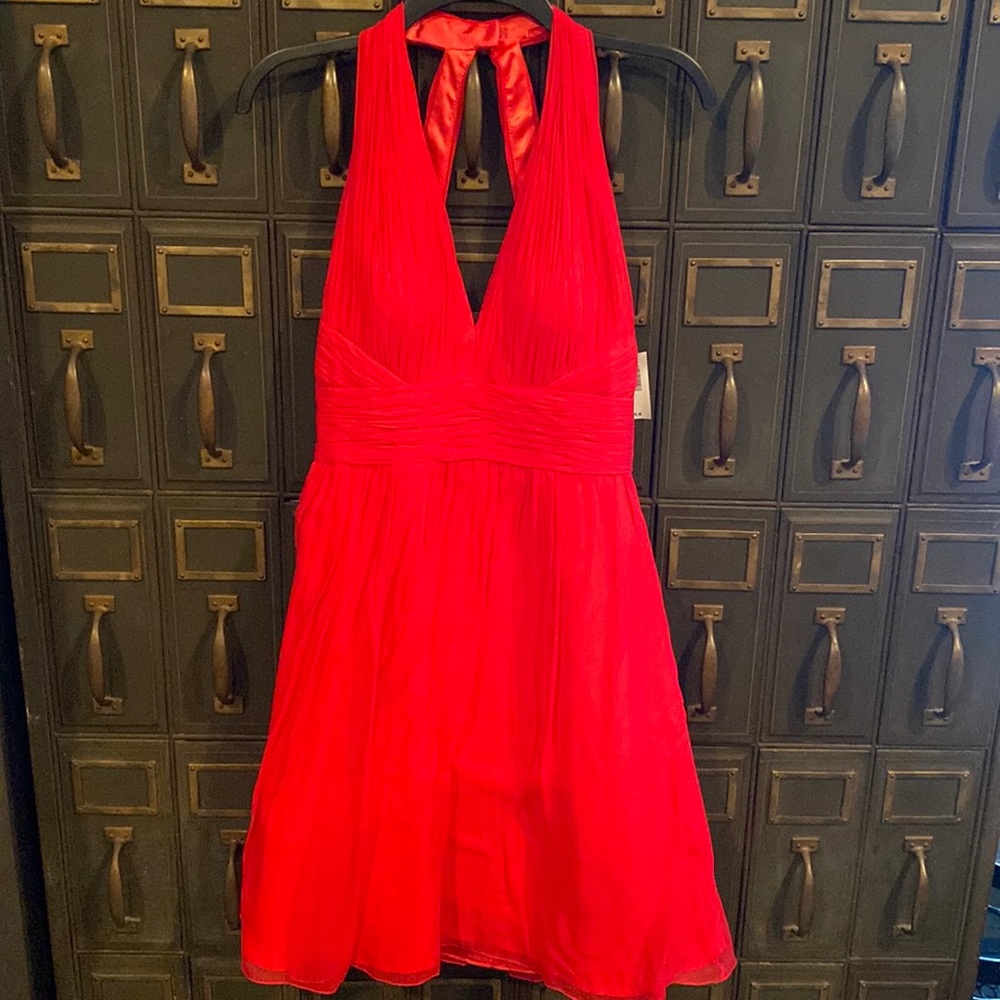 ALDAN MATTOX Silk Dress